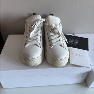 Well loved Chloé Lauren sneakers